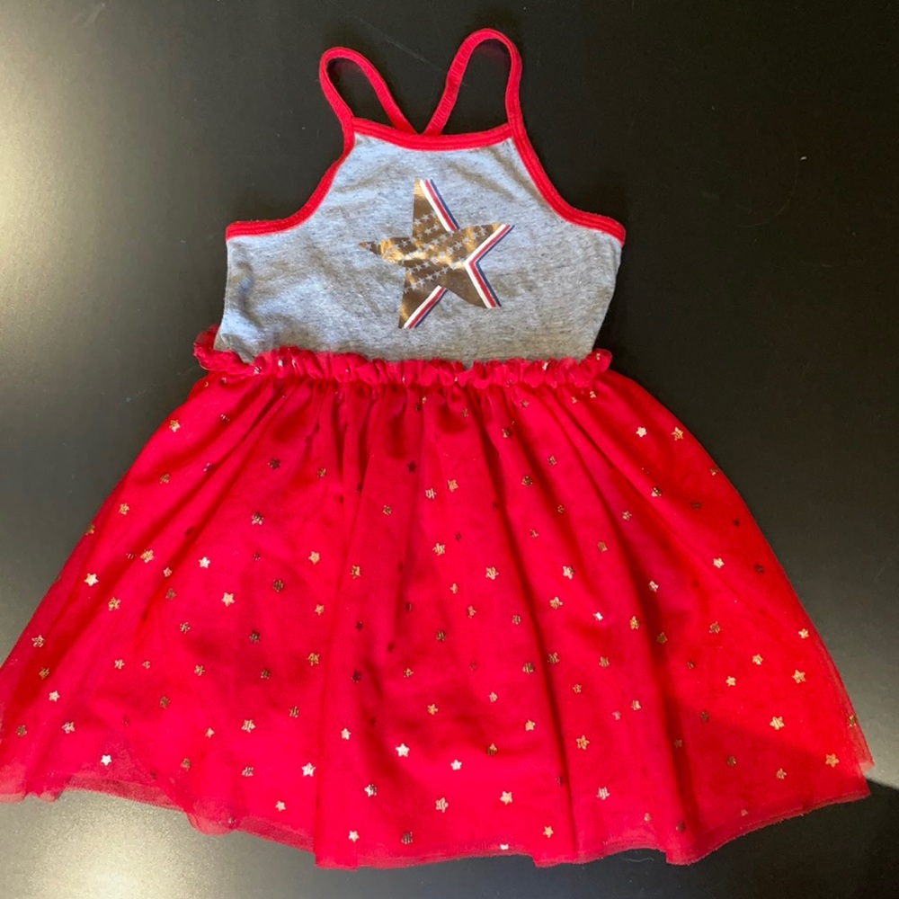 Red American flag Dress Size 3T girls